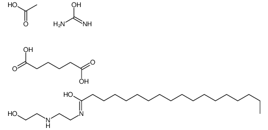 acetic acid,hexanedioic acid,N-[2-(2-hydroxyethylamino)ethyl]octadecanamide,urea Structure