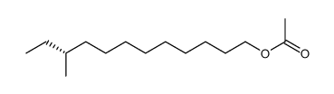 (R)-10-Methyl-1-dodecanol acetate structure