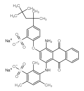 disodium 3-[[4-amino-9,10-dihydro-9,10-dioxo-3-[sulphonato-4-(1,1,3,3-tetramethylbutyl)phenoxy]-1-anthryl]amino]-2,4,6-trimethylbenzenesulphonate picture