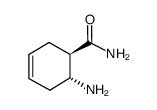 反-2-氨基-4-环乙烯-1-羰酰胺结构式