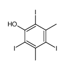 2,4,6-triiodo-3,5-dimethyl-phenol Structure