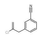 2-CHLORO-3-(3-CYANOPHENYL)-1-PROPENE Structure