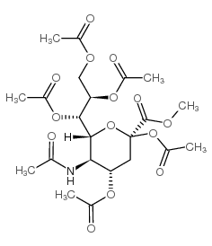 2,4,7,8,9-五-O-乙酰-N-乙酰神经氨酸甲酯结构式