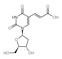 E-5-(2-羧乙烯基)-2'-脱氧尿苷结构式