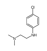 N-(4-氯-苯基)-N,N-二甲基-1,2-乙二胺结构式