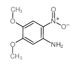 2-硝基-4,5-二甲氧基苯胺结构式