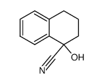 (+/-)-1-hydroxy-1,2,3,4-tetrahydronaphthalene carbonitrile Structure