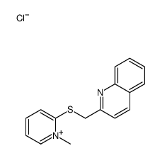 2-[(1-methylpyridin-1-ium-2-yl)sulfanylmethyl]quinoline,chloride Structure