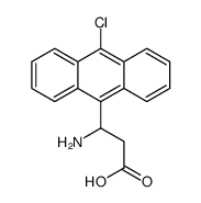 3-氨基-3-(10-氯-9-蒽)-丙酸结构式