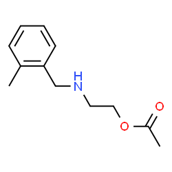 Ethanol, 2-[[(2-methylphenyl)methyl]amino]-, acetate (ester) (9CI) Structure