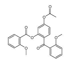 4-acetoxy-2'-methoxybenzophenone-2-o-anisate结构式
