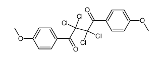 1,4-bis(4-methoxyphenyl)-2,2,3,3-tetrachloro-1,4-butanedione Structure