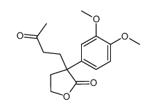 3-(3,4-dimethoxyphenyl)-3-(3-oxobutyl)dihydrofuran-2(3H)-one结构式