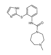 1-<2-(2-imidazolyl)thiophenyliminocarbonyl>-4-methylhomopiperazine Structure