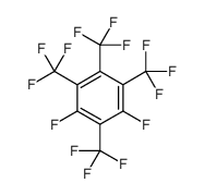 1,3-Difluoro-2,4,5,6-tetrakis(trifluoromethyl)benzene Structure