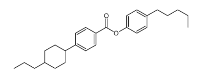 反-4-(4-正丙基环己基)苯甲酸-4-正戊基苯酯结构式