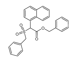 benzyl 2-(1-naphthyl)-2-benzylsulfonylacetate结构式