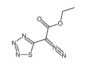ethyl α-thiatriazolyldiazoacetate Structure