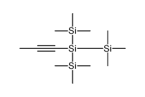 trimethyl-[prop-1-ynyl-bis(trimethylsilyl)silyl]silane结构式