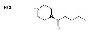 4-methylpentanoylpiperazine HCl salt Structure