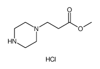 3-(哌嗪-1-基)丙酸甲酯二盐酸盐结构式