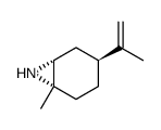 7-Azabicyclo[4.1.0]heptane, 1-methyl-4-(1-methylethenyl)-, (1S,4S,6R) Structure
