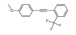 1-((4-methoxyphenyl)ethynyl)-2-(trifluoromethyl)benzene Structure