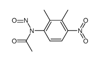 acetic acid-(2,3-dimethyl-4-nitro-N-nitroso-anilide)结构式