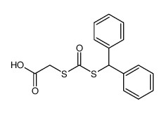 benzhydrylmercaptocarbonylmercapto-acetic acid结构式