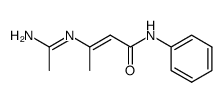 N-phenyl-3-((aminoethylidene)amino)-2-butenamide结构式