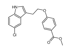 methyl 4-[2-(5-chloro-1H-indol-3-yl)ethoxy]benzoate结构式