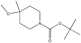 4-甲氧基-4-甲基哌啶-1-羧酸叔丁酯结构式