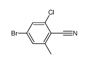 4-bromo-2-chloro-6-methyl-benzonitrile Structure