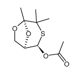 Acetic acid (1R,2R,5R)-4,4,5-trimethyl-6,8-dioxa-3-thia-bicyclo[3.2.1]oct-2-yl ester结构式