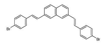 2,7-bis[2-(4-bromophenyl)ethenyl]naphthalene Structure