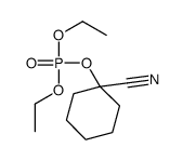 (1-cyanocyclohexyl) diethyl phosphate Structure