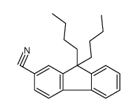 9,9-dibutylfluorene-2-carbonitrile Structure