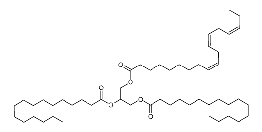 1,2-dihexadecanoyl-3-(9,12,15-octadecatrienoyl)glycerol结构式