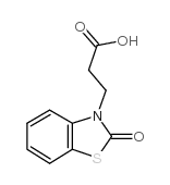 3-(2-氧代苯并[d]噻唑-3(2H)-基)丙酸结构式