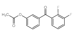 3-ACETOXY-2',3'-DIFLUOROBENZOPHENONE Structure