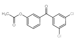3-ACETOXY-3',5'-DICHLOROBENZOPHENONE结构式