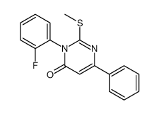 3-(2-fluorophenyl)-2-methylsulfanyl-6-phenylpyrimidin-4-one Structure