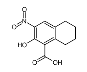 2-hydroxy-3-nitro-5,6,7,8-tetrahydronaphthalene-1-carboxylic acid Structure