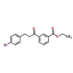 Ethyl 3-[3-(4-bromophenyl)propanoyl]benzoate Structure
