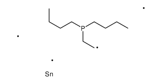 dibutyl(2-trimethylstannylethyl)phosphane Structure