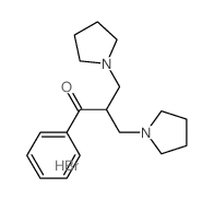 1-Propanone, 1-phenyl-3-(1-pyrrolidinyl)- 2-(1-pyrrolidinylmethyl)-, dihydrobromide picture