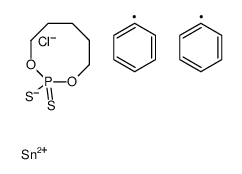chloro-diphenyl-[(2-sulfanylidene-1,3,2λ5-dioxaphosphocan-2-yl)sulfanyl]stannane Structure