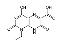 1-ethyl-2,4,7-trioxo-8H-pteridine-6-carboxylic acid Structure