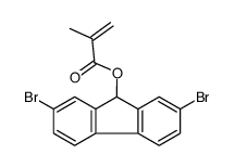 (2,7-dibromo-9H-fluoren-9-yl) 2-methylprop-2-enoate Structure