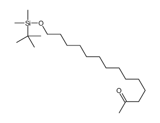 14-[tert-butyl(dimethyl)silyl]oxytetradecan-2-one Structure